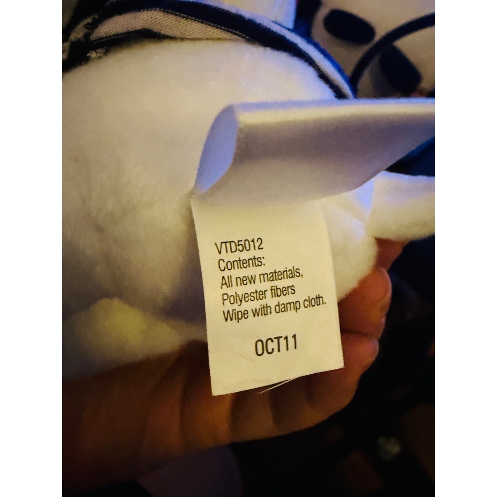 Hallmark Snoopy Plush 7in White French Parisian Beret Rose Striped Shirt VTD5012 - Picture 7 of 7